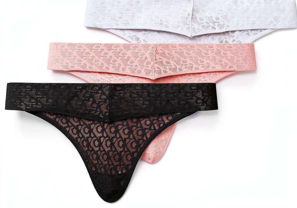 Pack de 3 strings Calvin Klein Low Rise Thong en dentelle multicolore