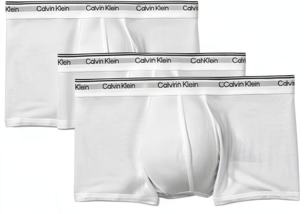 Calvin Klein Boxers Homme Taille Basse Lot de 3 Blanc