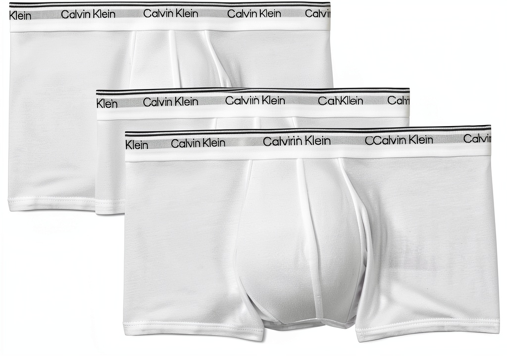 Boxers Calvin Klein taille basse en coton blanc