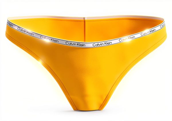 Maillot de bain Calvin Klein polyester jaune femme