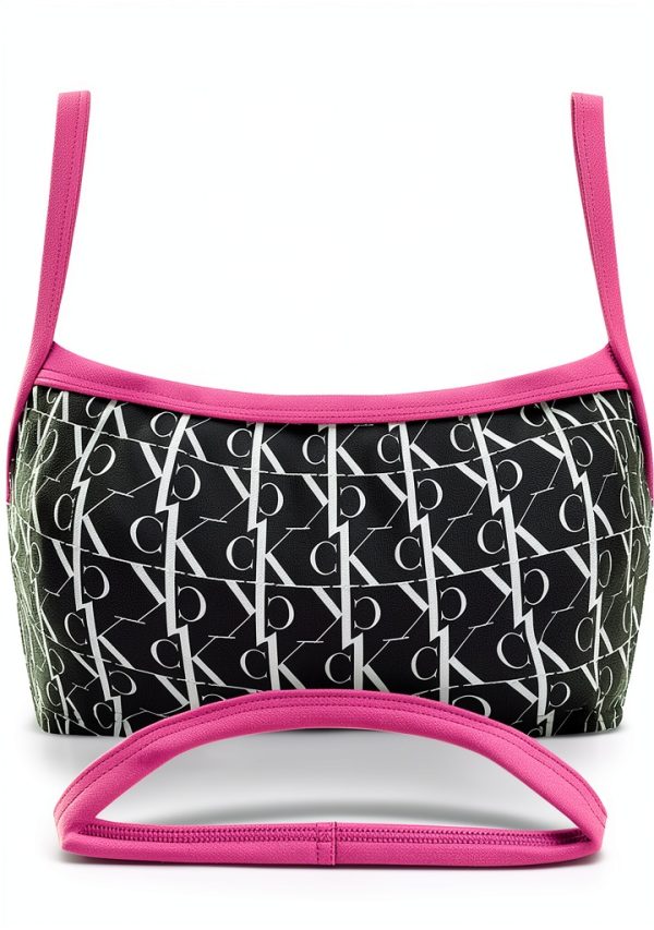 Maillot de bain Calvin Klein noir deux pièces femme nylon