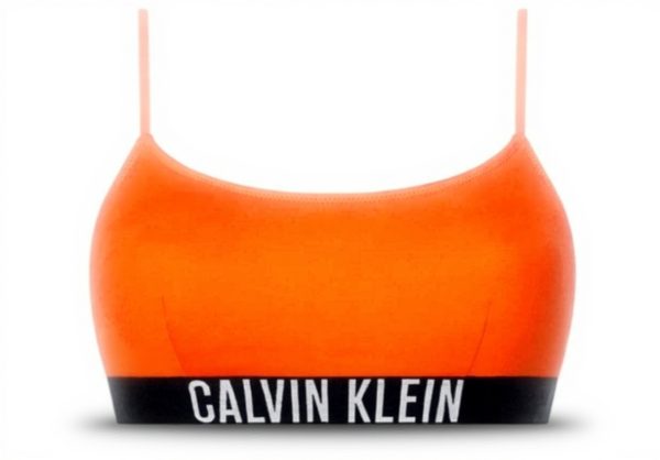 Maillot de bain Calvin Klein orange polyamide femme deux
