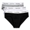 Slip Calvin Klein Homme Coton Élasthanne Confortable Noir-0