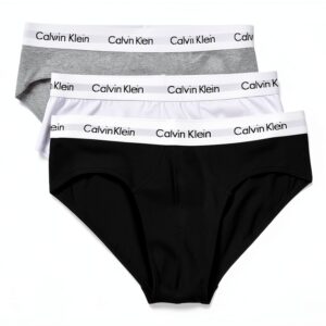 Slip Calvin Klein Homme Coton Élasthanne Confortable Noir-0