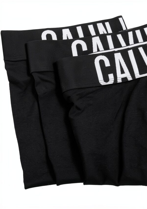 Boxer Calvin Klein Homme Coton Élasthanne Confortable Noir-1
