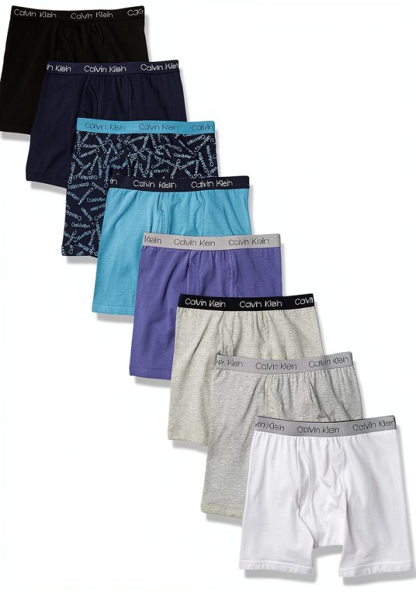 Calvin Klein Boxers Garçon Lot Mixte Coton Élasthanne