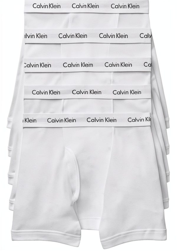 Caleçons Calvin Klein Homme Coton Classique 5 Pack Blanc