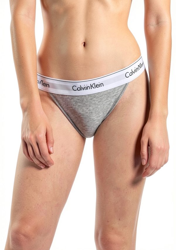 Calvin Klein Tanga Femme Élasthanne Taille Haute Lingerie