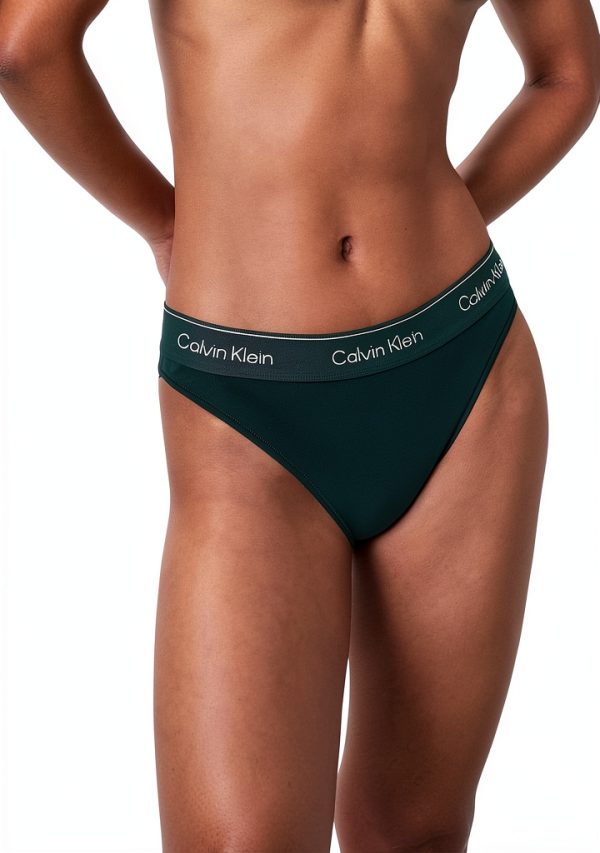 Calvin Klein Tanga Femme Élasthanne Confort Lingerie Mode