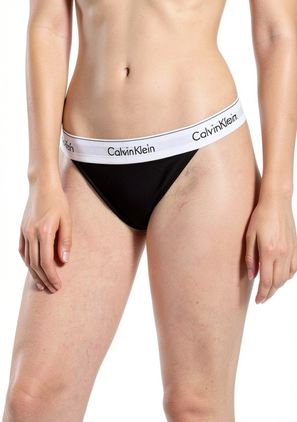 Calvin Klein Tanga Femme High Leg Élasthanne Lingerie