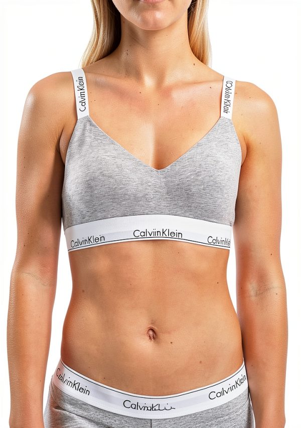 Soutien-gorge Calvin Klein Noir Coton Modal Confort Femme