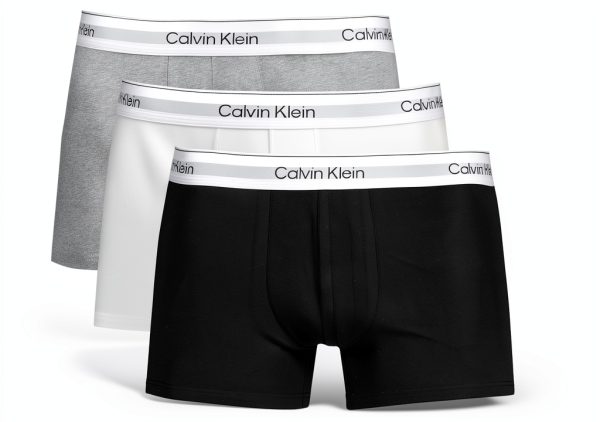 Calvin Klein Trunk 3PK Synthétique Homme Petit Noir