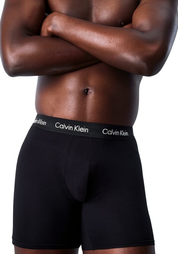 Calvin Klein boxers homme coton élastique lot de 3 blanc-3