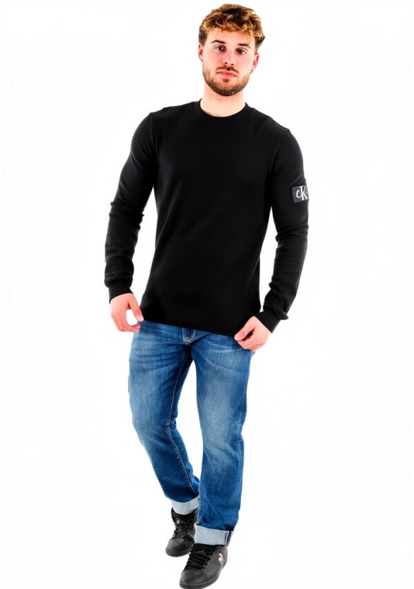 T-shirt Calvin Klein Homme Coton Confortable Col Ras-du-cou-0