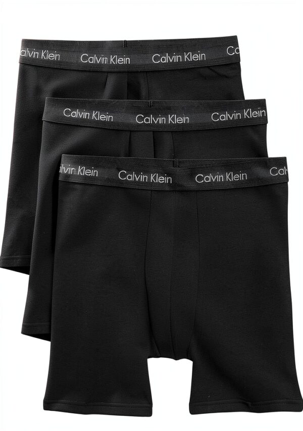 Calvin Klein boxers homme coton élastique lot de 3 blanc-0
