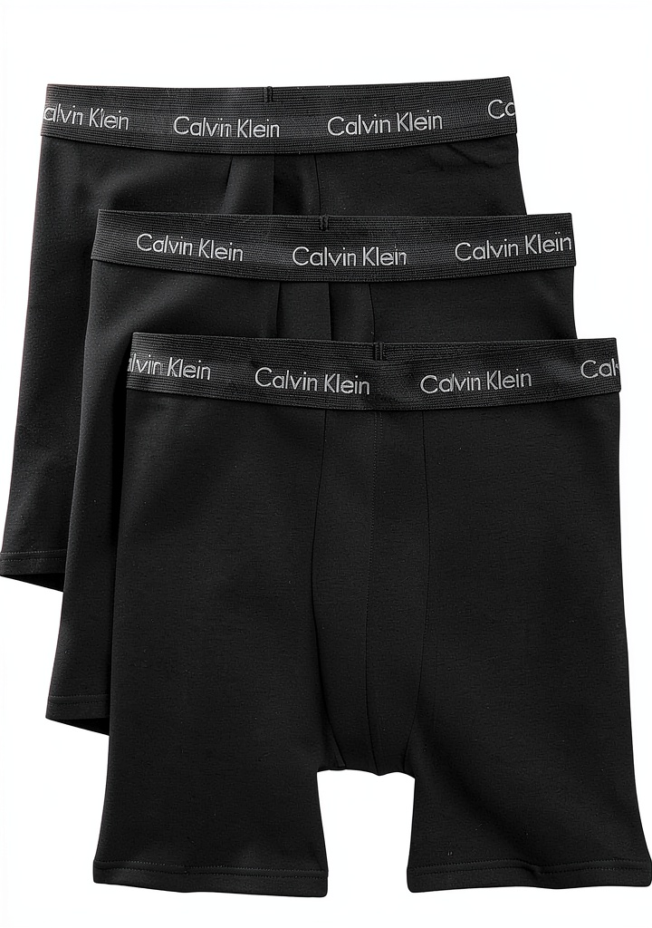 Boxers Calvin Klein en coton élastique, lot de 3, vue de face