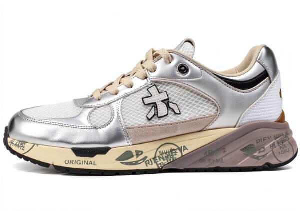 Baskets femme PREMIATA MASED 7402 gris taille 36 - cuir technique-1