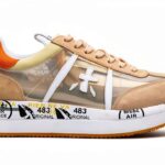 Chaussures Femmes Sneakers PREMIATA Conny 5612 Beige Cuir-0