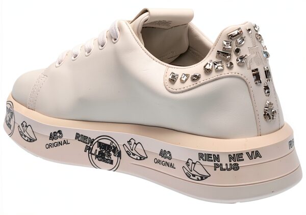 Baskets femme PREMIATA Belle 6712 Blanc taille 36 style épuré-3