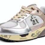 Baskets femme PREMIATA MASED 7402 gris taille 36 - cuir technique-0