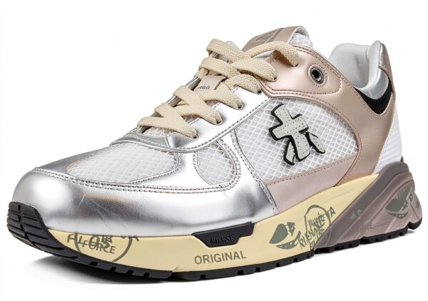 Baskets femme PREMIATA MASED 7402 gris taille 36 - cuir technique-0