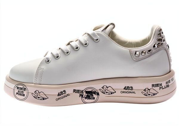 Baskets femme PREMIATA Belle 6712 Blanc taille 36 style épuré-2