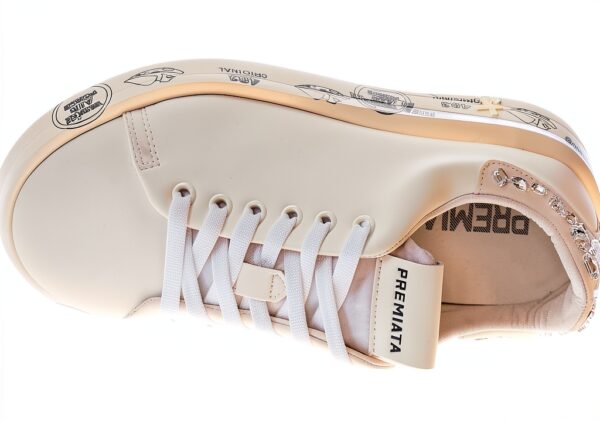 Baskets femme PREMIATA Belle 6712 Blanc taille 36 style épuré-4