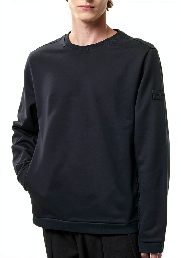 Pull Homme Premiata Crew Neck Bleu L - Confort Premium-0