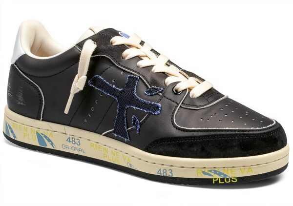 Baskets Clay D 6924 Premiata - Chaussures de Sport Femme Noir-4