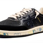 Baskets Clay D 6924 Premiata - Chaussures de Sport Femme Noir-0