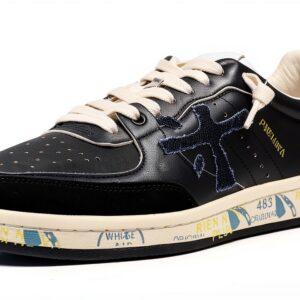 Baskets Clay D 6924 Premiata - Chaussures de Sport Femme Noir-0