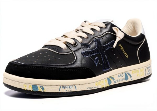 Baskets Clay D 6924 Premiata - Chaussures de Sport Femme Noir-0